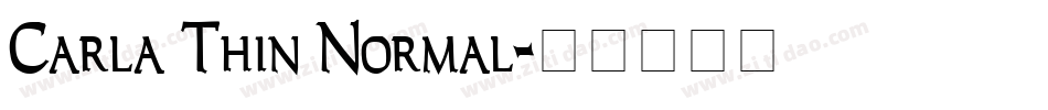 Carla Thin Normal字体转换